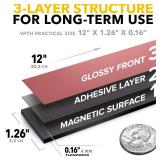 Adhesive Magnetic Strip for Knives Kitchen with Multipurpose Use as Knife Holder, Knife Rack, Knife Magnetic Strip, Knives Bar, Kitchen Utensil Holder, Tool Holder for Garage and Kitchen Organizer