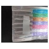 8 Pcs Plastic Crochet Hooks Colorful Crystal Inline Crochet Hooks Cute Ergonomic Crocheting Needles for Chunky Yarn Scarves Hat Blankets Shawl Size 2.5mm-6mm