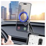 Tesla Phone Mount, for MagSafe Car Mount,  Strongest Magnet Power Magnetic Car Phone Holder for Tesla 3/Y/S/X Accessories Screen, Fits All Phone, Tesla Model Y Accessories Tesla Model 3 Accessories