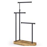 SRIWATANA Jewelry Organizer Stand, Extra Tall Necklace Holder Jewelry Holder, Gift Idea (Carbonized Black & Black)