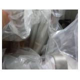 HAMITOR Shower Caddy Tension Pole: Rustproof Quick Install Corner Bathroom Organizer Shelf on Floor for Renters - 4-Tier Large Capacity Storage Rack with Soap Holder for Apartment -47-121 Inch/Silver