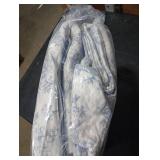 Laura Ashley - Full/Queen Quilt Set, Reversible Cotton Bedding with Matching Sham, Medium-Weight for Year Round Use, Floral Print Bed Set (Walled Garden Blue)