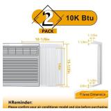 LBG Products Window Air Conditioner Side Panel and Frame Set,AC Accordion Filler Kit,Fits Most 10000BTU Window Air Conditioners