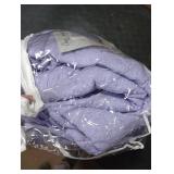 Chezmoi Collection Austin 3-Piece Oversized Bedspread Coverlet Set (King, Lavender)