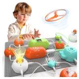 Science Kits for Kids - STEM Kits for Kids, Electronics Exploration Kit, Over 420 Projects, 35 Circuit Parts, STEM Educational Toy Gifts for Kids Boys Girls Ages 3 4 5 6 7 8 9 10 11 12