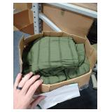 Zzlpp Queen Comforter Set 7 Pieces, Olive Green Seersucker Bed in a Bag with Comforter and Sheets, All Season Bedding Sets with 1 Comforter, 2 Pillow Shams, 2 Pillowcases, 1 Flat Sheet