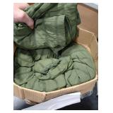 Zzlpp Queen Comforter Set 7 Pieces, Olive Green Seersucker Bed in a Bag with Comforter and Sheets, All Season Bedding Sets with 1 Comforter, 2 Pillow Shams, 2 Pillowcases, 1 Flat Sheet