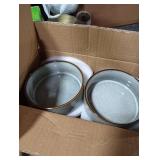 GBHOME Ceramic Dinnerware Sets for 4, 12 Pieces Stoneware Plates and Bowls Sets, Reactive Glaze Dishes -Scratch Resistant, Dishwasher&Microwave Safe