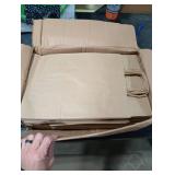 Qutuus 10x5x13 Kraft Paper Bags 100 Pcs Kraft Shopping Bags, Paper Gift Bags for Retail, Merchandise, Recycled Bulk Paper Sacks, Brown Paper Bags with Handles Bulk