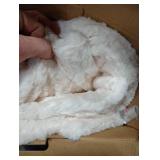 Cozy Bliss Faux Fur Throw Blanket for Couch, Fuzzy Soft Plush Thick Warm Fluffy Reversible Wave Textured Blanket for Sofa Bedroom Living Room, 55 * 70 Inches Cream White