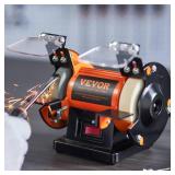 VEVOR Bench Buffer Polisher, Bench Buffer Grinder Polishing & Buffing Machine for Metal/Jewelry/Wood/Jade/Plastic/Silver DIY, with Wool/Abrasive Fiber Wheel/Grinding Wheel,100pcs Tools, 3590RPM