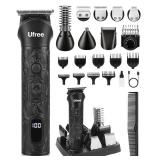 Ufree Beard Trimmer for Men, Electric Razor Shavers, Cordless Hair Clippers, 7 in 1 Beard Grooming Kit for Mustache, Body, Nose and Facial, Gifts for Men