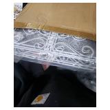 Fun Express White Metal Card Holder - Box with Scroll Design and Hinged Lid - Wedding and Event Decor - 1 Piece