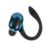 Yunseity 5.2 Headset Bluetooth Earpiece, HD Calls Noise Reduction Single Ear Headset Business Earphone for Driving Meeting Listening (Black and Blue)