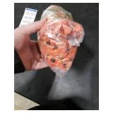 HyeFlora Artificial Fall Flowers Faux Mums for Outdoor Indoor Garden Home Decoration, Faux Flower Daisy with Eucalyptus Leaves Fake Mums Plants Greenery Boxwood Porch Patio, 12 Bundles (F Orange)