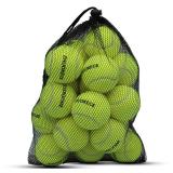 ZHUOKECE Tennis Balls, 18 Pack Training Tennis Balls Practice Balls with Mesh Bag for Easy Transport, Pet Dog Playing Balls, fit for Beginner Training Ball (Green)