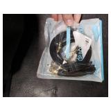 BEAULEGAN Purse Strap Replacement - Full Grain Microfiber Leather - 59 Inch Long Adjustable for Crossbody Shoulder Bag - 0.7 Inch Wide, Black/Gold