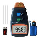 Digital Laser Photo Tachometer Gauce for car,Wheels,Engines,Non Contact Tach RPM Meter,2.5RPM-99,999RPM Motor Speed Meter Gauge Tool Includes Reflective Tapes