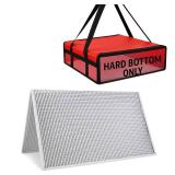 Bodaon 1PK Hard Bottom for 20x20 Insulated Pizza Delivery Bag, Doordash Uber Eats Catering Picnic Styrofoam Cooler Warmer Food Bags Carrier Accessories, Door Dash Pizza-delivery-bag Collapsible Board