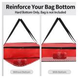 Bodaon 1PK Hard Bottom for 20x20 Insulated Pizza Delivery Bag, Doordash Uber Eats Catering Picnic Styrofoam Cooler Warmer Food Bags Carrier Accessories, Door Dash Pizza-delivery-bag Collapsible Board