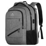 MATEIN 18 Inch Extra Large Laptop Backpack, 50 L Travel Backpack with Anti Theft Pocket & TSA Laptop Compartment for Men Women, Multiple Pockets Business Computer Carry On, Grey