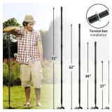 Upgraded Hula Hoe and Garden Hoe, Stirrup Hoe with Adjustable Handle for Weeding Digger loosening Soil Metal Garden Cultivator Hula Hoe with Rake Tiller Cultivator (30-73 Inch)