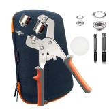 Hapden Heavy-Duty Grommet kit (3/8 and 1/2) Includes a Bag, 200 10 mm Grommets and 200 12 mm Grommets. Eyelet and Grommet Tool kit for DIY Tarp Ring Repair and Installation.