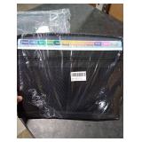 H4D Zippered Accordion File Organizer with Front Mesh Pouch, 13 Pocket Expanding File Folder, Fit for Documents Letter Size A4 Papers, Black