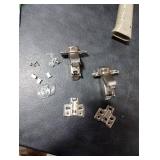 Chibery 2 Pack 165 Degree Soft Close Kitchen Corner Hinges, Lazy Susan Cabinets, Frameless, Clip On Plate for Easy Installation, Hidden Face Mount, 3D Concealed Slow Self Closing for Folden Cupboard