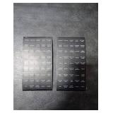 BUNKER INDUST Set of 2 Decal Sticker Label Sheet for Caravan Marine Boat Dash Board Instrument Rocker Switch Circuit Panel GPS Horn Light,Black(45 Pcs Each)