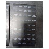 BUNKER INDUST Set of 2 Decal Sticker Label Sheet for Caravan Marine Boat Dash Board Instrument Rocker Switch Circuit Panel GPS Horn Light,Black(45 Pcs Each)