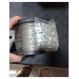 1/16 Wire Rope, 1000FT 304 Stainless Steel Cable with 300Pcs Crimp Sleeves, Aircraft Grade, 7x7 Strand, 368lbs Breaking Strength, for Garden Trellis, Clothesline, Railing,Trellis