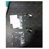 Will Well ID Badge Holders with Clip and Keyring - Horizontal Clear Plastic 2.52 x 3.58 Sleeves Fit Up to 3 Cards - Retractable 24 UHMWPE Fiber Pull Cords for Easy Access - 2-Pack, Black Reels