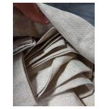 100% Blackout Shield Linen Blackout Curtains for Bedroom 120 Inches Long, Back Tab/Rod Pocket Living Room Drapes, Thermal Insulated Blackout Curtains 2 Panels Set, 50 W x 120 L, Oatmeal