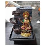 Pacific Giftware Sacred Hindu Goddess Lakshmi Flowing Water Fountain Resin Home Decor