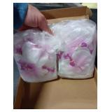 PATIKIL 3.9 Artificial Orchid Flower Heads, 40 Pack Silk Phalaenopsis Fake Butterfly Orchid Heads for Wedding Floral Bouquet Decor DIY Craft Making, White Purple