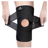 NEENCA Knee Brace for Knee Pain, Compression Knee Support with Air Mesh Fabric, Adjustable Knee Wrap with Side Stabilizers, Ultra-Soft Bandage for Sports, Running, Meniscus Tear, ACL, Arthritis Relief