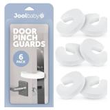 Jool Baby Door Pinch Guards (6 Pack) Slam Preventer Babyproof Doors to Avoid Pinched Fingers & Door Slamming, Keep Pets from Getting Locked in