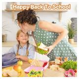 32PCS Sandwich Cutter and Sealer Set Sandwich Cutter for Kids, Vegetable Fruit Cutter Shapes with Food Picks for Kids School Lunch Bento Box Accessories Cookie Cutters