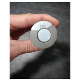 MECCANIXITY Garbage Disposal Air Switch Button 25mm Dia 304 Stainless Steel Self Locking for Sink Top Waste Disposer