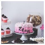 Jspupifip 64 Pcs Acrylic Cake Alphabet Numbers Topper, Mirror Number 0-9 and Alphabet A-Z Personalized Cake Picks Decor Anniversary Wedding Baby Shower Party Supplies(Black)