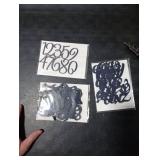 Jspupifip 64 Pcs Acrylic Cake Alphabet Numbers Topper, Mirror Number 0-9 and Alphabet A-Z Personalized Cake Picks Decor Anniversary Wedding Baby Shower Party Supplies(Black)