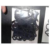 Jspupifip 64 Pcs Acrylic Cake Alphabet Numbers Topper, Mirror Number 0-9 and Alphabet A-Z Personalized Cake Picks Decor Anniversary Wedding Baby Shower Party Supplies(Black)