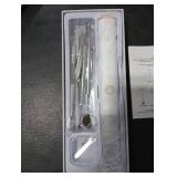 Plaque Remover for Teeth, Electric Tooth Cleaner Tartar Remover for Teeth with LED Light,4 Modes Rechargeable Teeth Cleaning Kit with Dental Tools, 2 Replaceable Heads (White A)