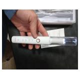 Plaque Remover for Teeth, Electric Tooth Cleaner Tartar Remover for Teeth with LED Light,4 Modes Rechargeable Teeth Cleaning Kit with Dental Tools, 2 Replaceable Heads (White A)