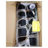 CUCUMI 9pcs 16oz Glass Juice Bottles with Lids, Reusable Juice Containers Drinking Jars Water Cups with Brush, Glass Straws, Lids with Hole