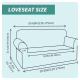 YEMYHOM Couch Cover Latest Jacquard Design High Stretch Sofa Covers for 2 Cushion Couch, Pet Dog Cat Proof Loveseat Slipcover Non Slip Magic Elastic Furniture Protector (Medium, Dark Gray)
