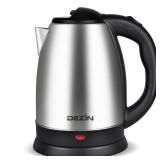 DEZIN Electric Kettle Upgraded, BPA Free 2L Stainless Steel Tea Kettle, Fast Boil Water Warmer with Auto Shut Off and Boil Dry Protection Tech for Coffee, Tea, Beverages