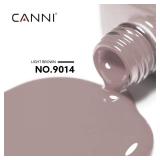 CANNI Light Brown Gel Nail Polish, 1Pcs Nude Grey Gel Polish Color High Gloss Soak Off U V Nail Manicure Salon DIY