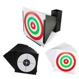 Atflbox BB Gun Trap with 50pcs Paper Target Bullet Catcher Shooting Target for Airsoft, Pellet, Rifle